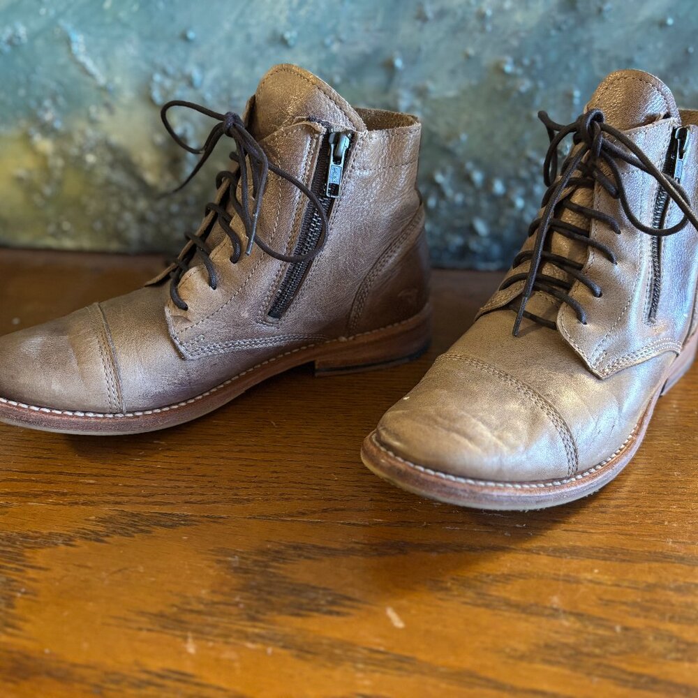 Bed Stu Bonnie Cobbler Ankle Boots in Rustic Tan - Picture 8 of 10